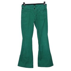 Citizens Of Humanity Green Wide Leg Pants Women Size 25